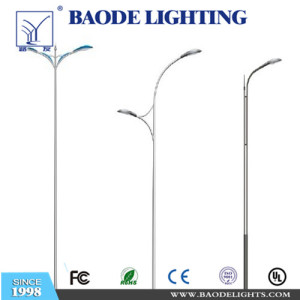 11m Single Arm Galvanized Round /Conical Street Lighting Pole (BDP-11)